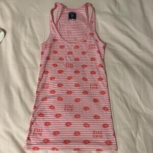 Victorias Secret PINK Vintage Y2K Kisses Tank top